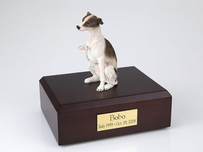 Brown Whippet Dog Figurine Urn PetsToRemember.com