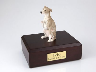 gray whippet dog urn PetsToRemember.com