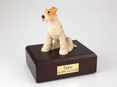 fox terrier dog urn PetsToRemember.com