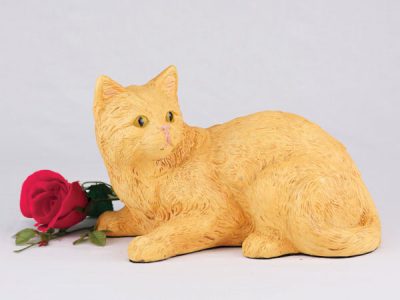 shorthair orange cat urn PetsToRemember.com