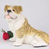 bulldog white figurine PetsToRemember.com