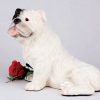 white bulldog figurine PetsToRemember.com
