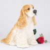 tan white cocker spaniel figurine PetsToRemember.com