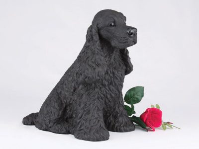 black cocker spaniel dog urn PetsToRemember.com