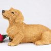 red wirehaired dachshund figurine PetsToRemember.com
