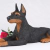 black doberman pinscher figurine PetsToRemember.com
