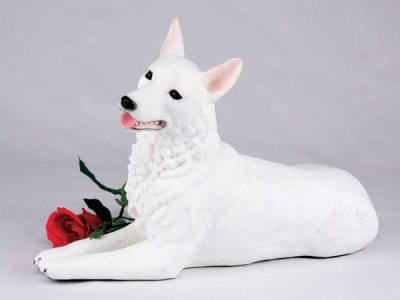 white german shepherd figurine PetsToRemember.com