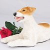 brown white jack russell terrier figurine PetsToRemember.com