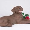 chocolate labrador figurine PetsToRemember.com