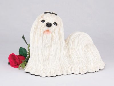 white maltese figurine PetsToRemember.com