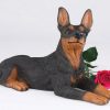 black miniature pinscher figurine PetsToRemember.com