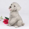 gray miniature poodle figurine PetsToRemember.com