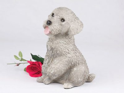 gray miniature poodle figurine PetsToRemember.com