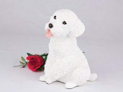 white miniature poodle figurine PetsToRemember.com