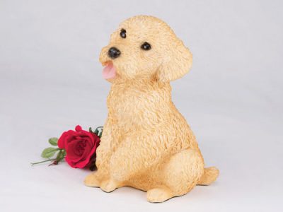 apricot miniature poodle figurine PetsToRemember.com