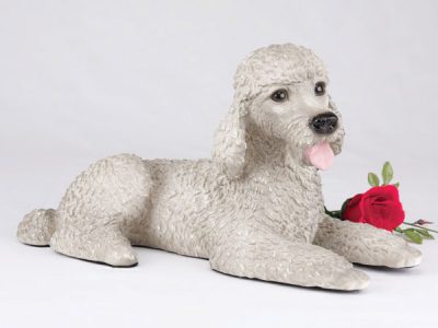 gray poodle figurine PetsToRemember.com