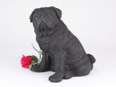 black pug figurine PetsToRemember.com