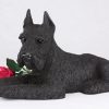 black schnauzer figurine PetsToRemember.com