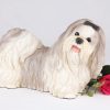 gray shih tzu dog figurine PetsToRemember.com