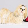 gold white shih tzu figurine PetsToRemember.com