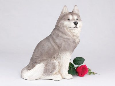 gray white husky figurine PetsToRemember.com