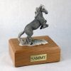 Gray Horse Mustang Pet Figurine Urn PetsToRemember.com