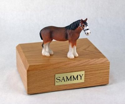 Clydesdale Horse Figurine Urn PetsToRemember.com