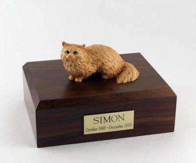 Brown Angora Cat Figurine Urn PetsToRemember.com