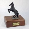 Black Rearing Horse Figurine Urn PetsToRemember.com