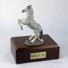 Gray Rearing Horse Figurine Urn PetsToRemember.com