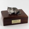 Gray Angora Cat Figurine Urn PetsToRemember.com
