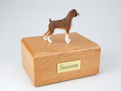 Brindle Boxer Figurine Urn PetsToRemember.com