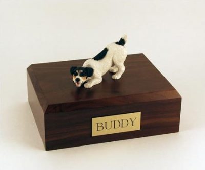 Black Jack Russel Terrier Dog Pet Figurine Urn PetsToRemember.com