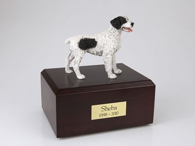 black brittany dog urn PetsToRemember.com