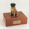 Sitting Pug Dog Pet Figurine Urn PetsToRemember.com