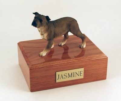 Staffordshire Terrier Dog Pet Figurine Urn PetsToRemember.com