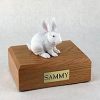 White Rabbit Pet Figurine Urn PetsToRemember.com
