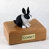 black white rabbit pet urn PetsToRemember.com