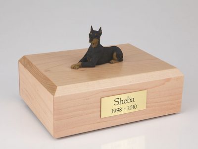 Ears Up Doberman Dog Figurine Urn PetsToRemember.com