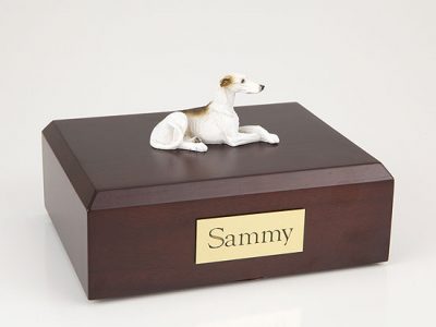 Brindle White Greyhound Dog Urn PetsToRemember.com