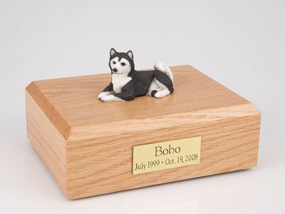 Black Husky Dog Urn PetsToRemember.com