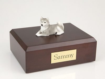 Gray Husky Dog Urn PetsToRemember.com