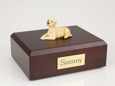 Yellow Labrador Dog Pet Figurine Urn PetsToRemember.com