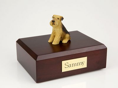 Airedale Figurine Urn PetsToRemember.com