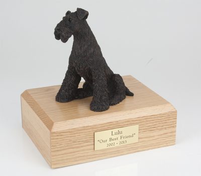 bronze airedale dog urn PetsToRemember.com