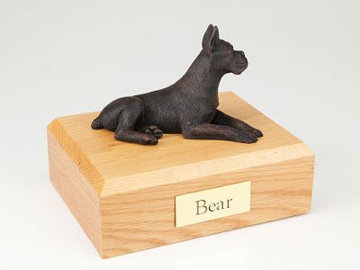 boxer bronze dog urn PetsToRemember.com