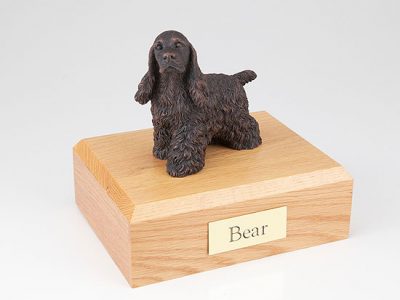 Bronze Cocker Spaniel Dog Pet Figurine Urn PetsToRemember.com