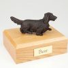 Long-Haired Dachshund Dog Pet Figurine Urn PetsToRemember.com
