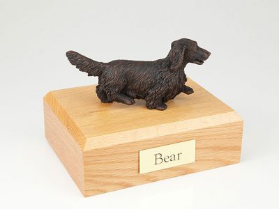 Long-Haired Dachshund Dog Pet Figurine Urn PetsToRemember.com