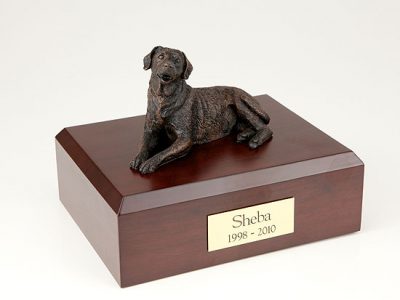 Bronze Labrador Dog Figurine Urn PetsToRemember.com